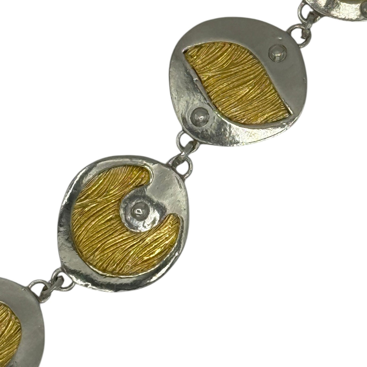 Golden Interplay silver and gold bracelet, view 2