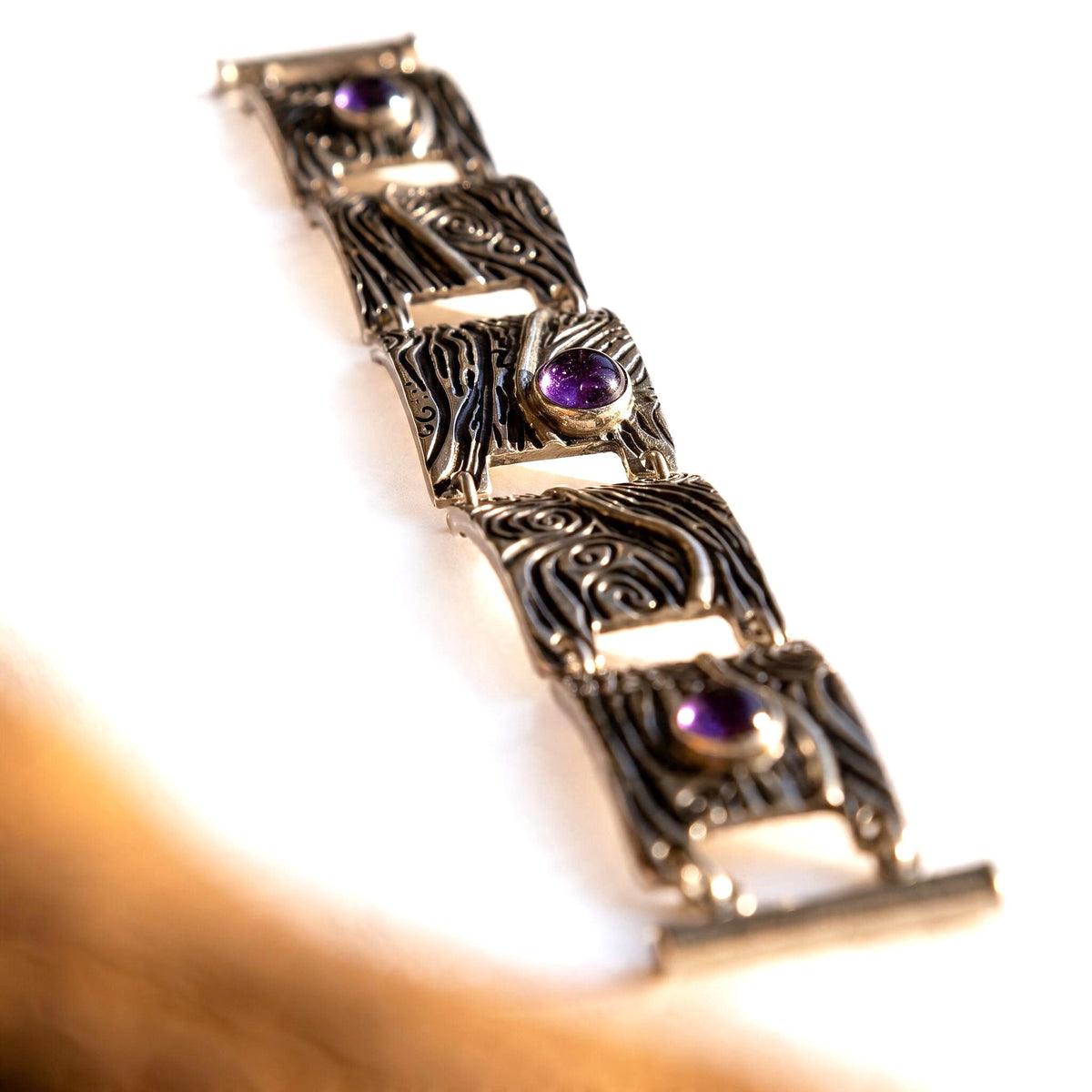 Amethyst Rhythm sterling silver bracelet approved view 3