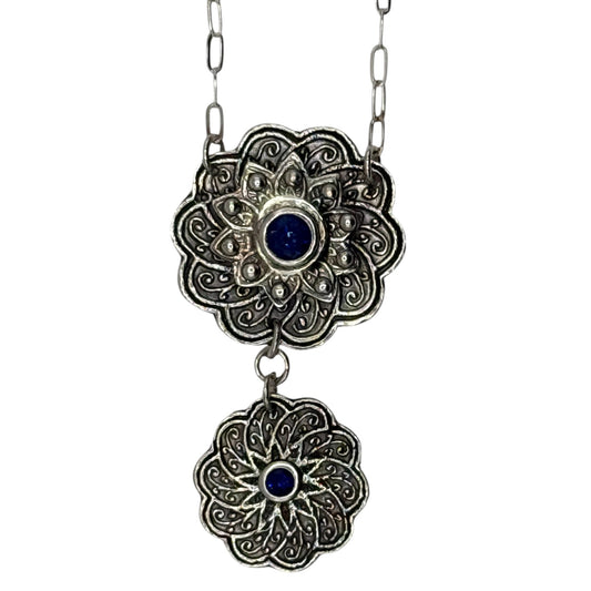 Indigo Bloom Necklace