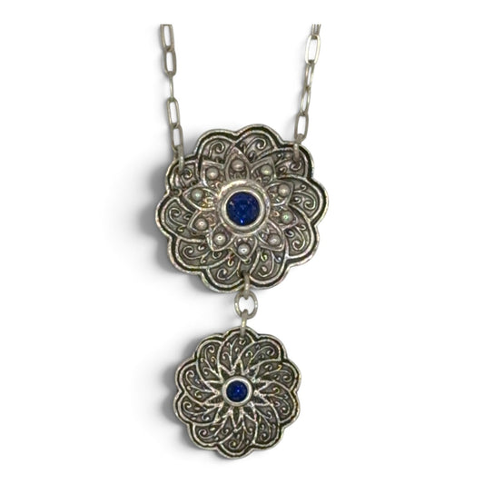 Indigo Bloom Necklace