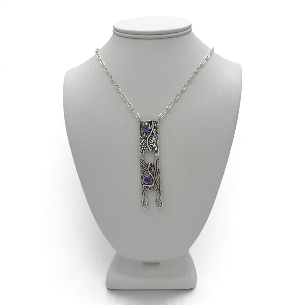 Amethyst Current necklace alternate approved view 2