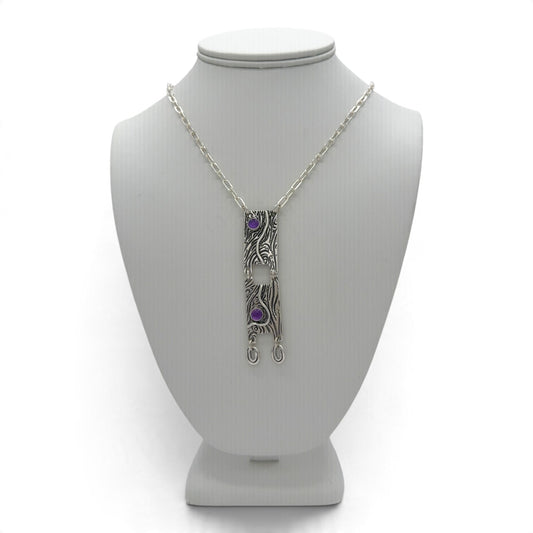 Amethyst Current necklace alternate approved view 2