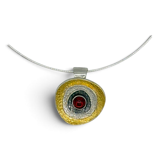 Garnet Orbit Pendant